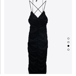 Zara Draped Open Back Dress